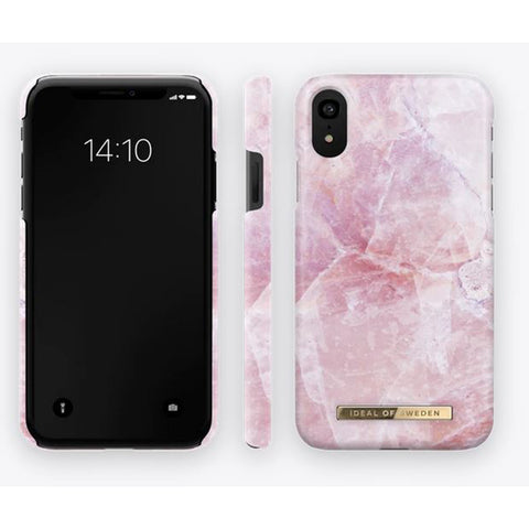 Ideal Of Sweden - Marble Fashion - Apple iPhone XR - Pink / Weiß - Schutzhülle