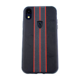 Ferrari - Off Track - Apple iPhone XR - Echtes Leder - Schutzhülle - Hardcover