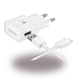 Samsung - EP-TA200 + Typ C Kabel EP-DR140AWE - 2Amp - USB Ladegerät Original